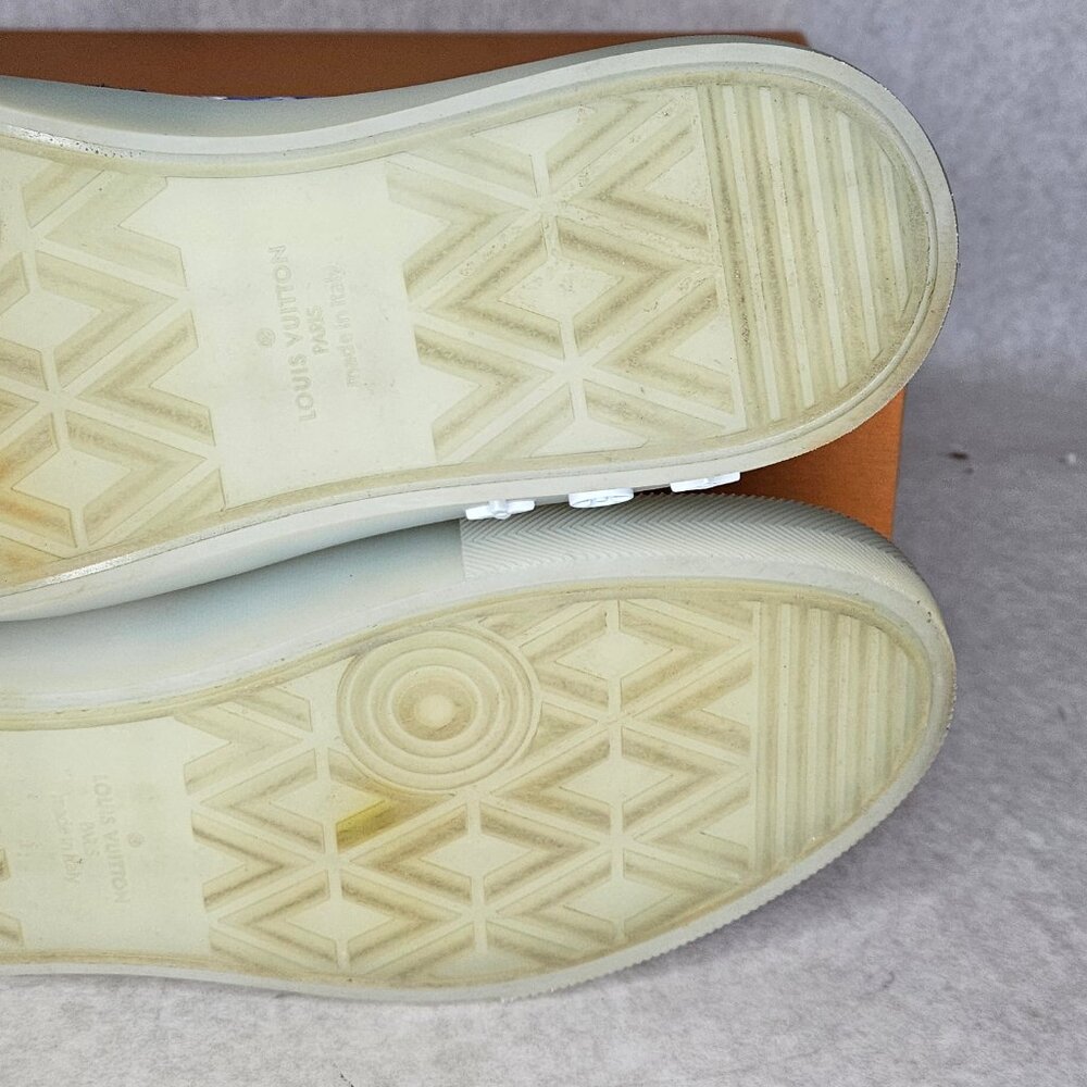 Louis Vuitton Low Top Ollie Watercolor Blue Sneakers Shoes with Box Size 9.5-10 - Picture 15 of 16
